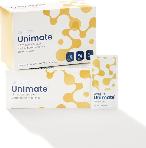 Unicity Unimate Lemon Ginger (10 Sachets)